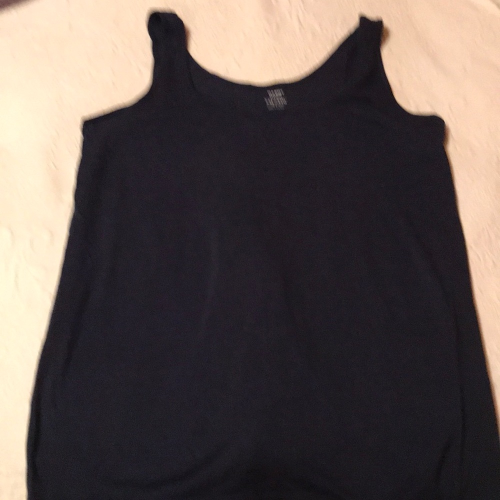 Navy blue stretch tank top